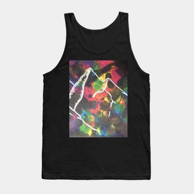 Inky Mountains Painting Tank Top by Crafton Megan Art